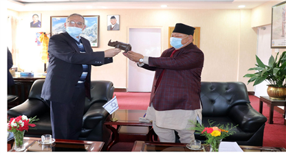 वनमन्त्री र इजरायली राजदूतबीच भेट